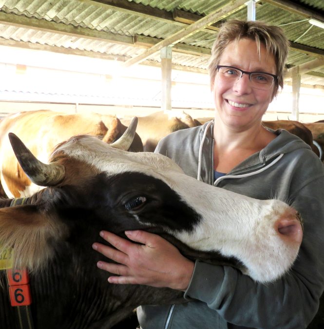 Die erste Auszubildende ever.